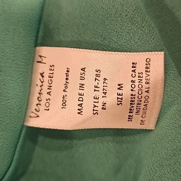 💕VERONICA M💕 Sleeveless Blouse ~ Turquoise Medium NWOT - Picture 5 of 6